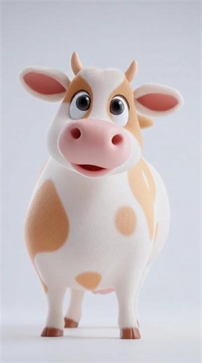 Cartoon Cow for Kids 🐮 | Fun Farm Animal Animation