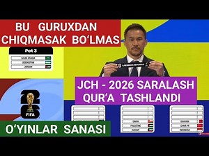 Jahon chempionati 2026 saralashi uchinchi bosqichiga qur‘a tashlandi O‘yinlarimiz taqvimi