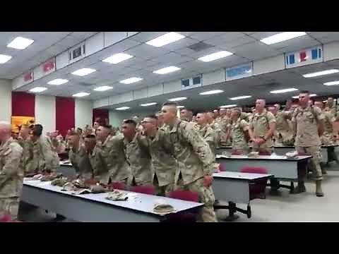 Us Marines at camp Pendleton singing "Days of Elijah"