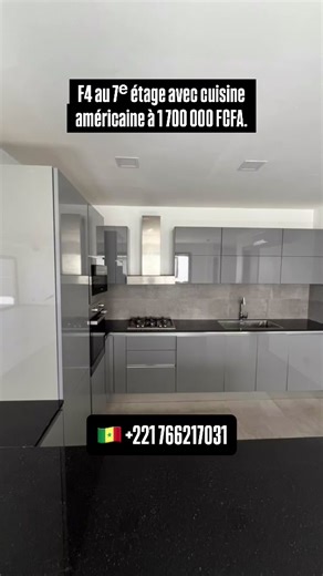 Vous cherchez un F4 moderne dans une résidence sécurisée ? Situé au dernier niveau de la Résidence Bitty Lokho, cet appartement offre : • Cuisine américaine conviviale • Salon lumineux • 3 chambres avec rangements • Buanderie • Balcon agréable Avec parking sous-sol et sécurité 24H/24. Un bien idéal pour famille ou cadre supérieur. 💰 1 700 000 FCFA / mois Les appartements en étage élevé sont les plus demandés. 📞 Appelez maintenant : 221 76 621 70 31