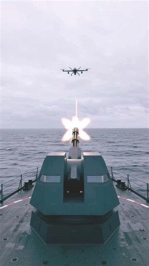 Warship CIWS vs Drone #shorts #usnavy