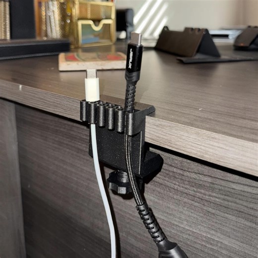 Cable Management Desk Clamp | 3D Printed Cord Organizer & Holder - Etsy