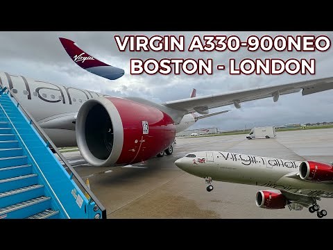 SPECIAL FLIGHT | Virgin Atlantic brand new A330-900neo Economy Delight | Boston to London Heathrow