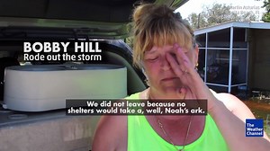 She rode out the storm because she didn't want to leave her animals | The Weather Channel