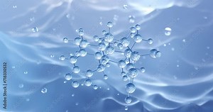 Danazol rotating molecular structure, 3d model of molecule, androgens, looped video