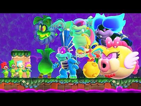 Super Mario Bros Wonder DLC - All Koopalings (Hard Mode)