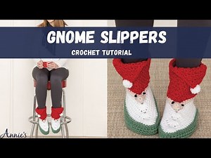 How to Crochet Gnome Slippers - Easy Crochet Tutorial for Christmas and Holidays