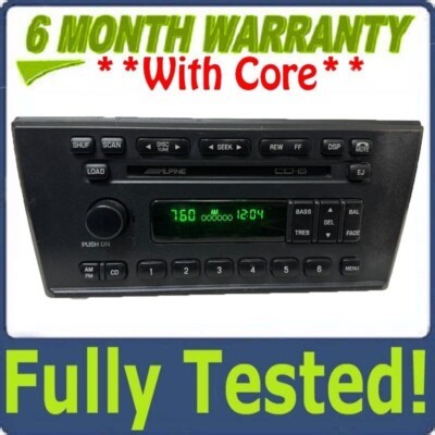 2000 - 2002 Lincoln LS OEM Alpine AM FM Radio 6 CD Changer Receiver | eBay