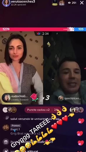 Dramatic Reactions in Split-Screen Video Format