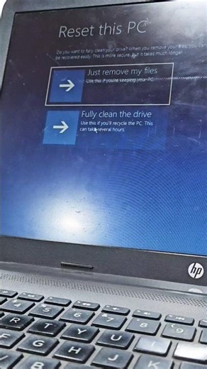 how to factory reset win laptop with in 5min