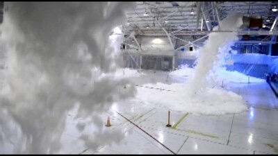 USAF Hangar Fire Foam Suppression System