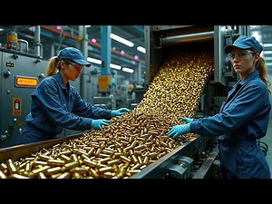 How 9mm BULLETS are Made - Real Manufacturing PROCESS - MUST WATCH