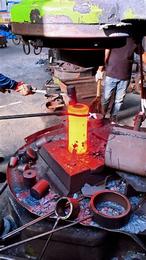 Inside the forging factory Precision Bearing Forging Factory – Red-Hot Steel Production #forging #machine #blacksmith #fblifestyle #process | Inside the factory