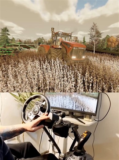 Farming Simulator Kirovets K7M Steering Wheel Manual Gearbox Thrustmaster Farmstick #dkgc #fs22