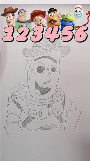 Drawing New Toy Story Character !! 🤔🤔🤔トイストーリーの新しいキャラを描いてみた #toystory #shorts