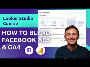 Blending Facebook Ads and Google Analytics 4 data on Google Looker Studio