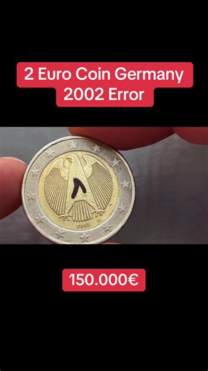 Rare 2 Euro Coin from Germany 2002 with Error