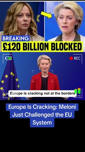 1 MIN AGO | Europe Is Cracking: Meloni Just Challenged the EU System. #politics #geopolitics #worldnews #breakingnews #globalnews #economy #finance #europe #europeanunion #ukraine