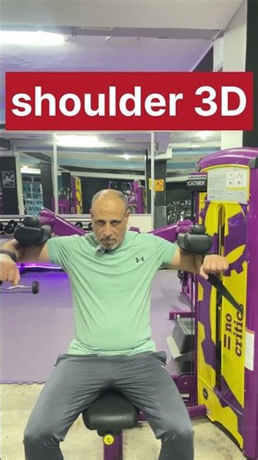 3D shoulder exercise ❤️ Want to build bigger lateral shoulders? #shoulderworkout #viral #gymmotiv...