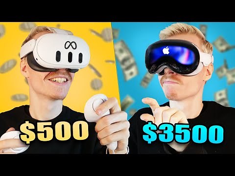 Meta Quest 3 vs. Apple Vision Pro - Which is ACTUALLY Better?