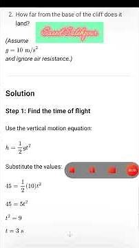 projectile motion