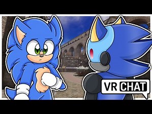 Movie Sonic Meets Chaos Sonic In VR CHAT!!