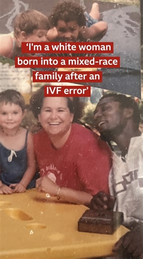 425K views · 1.2K reactions | "I'm a white woman born into a mixed-race family after an IVF error."  People born as a result of egg and sperm donation finding their real identities: https://bbc.in/47Ej0fb | BBC World Service | Facebook