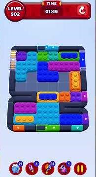 Color Block Jam Level 902 Solution Walkthrough #colorblockjam #gaming #colorblockjamgame #games