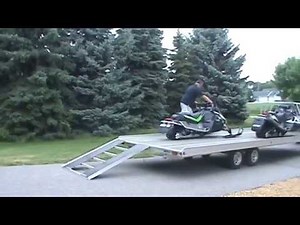 Aluma 8624 Snowmobile Trailer 4-Place Drive-On