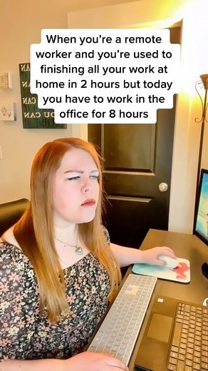 44K views · 217K reactions | What do people do with all this extra time??  #office #remote #remotejobs #remotework #remoteworker #funny #humor #funnyvideo #workinghardorhardlyworking | Amber Kacherian | Facebook