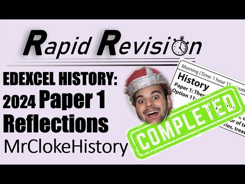 Reflections on Paper 1: EdExcel GCSE History (2024)