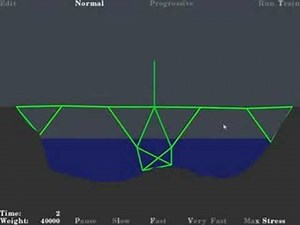 Bridge Building Game Level 10