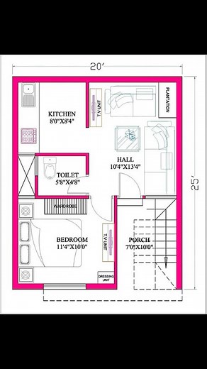 15K views · 45 reactions | 500 Sqft 1bhk house plan  #homeplan #500sqfthouseplan #homedecor #engineering | House Plans Daily | Facebook