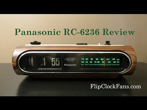 Review of the Panasonic RC-6236 Weather FM - AM Flip Clock Radio