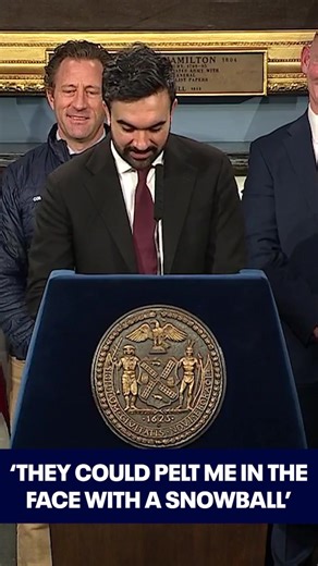 NYC Mayor Mamdani has an attractive offer for students upset with remote learning on a snow day: "They could pelt me in the face with a snowball." MORE BELOW ⬇️ | FOX 5 NY