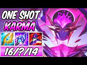 S+ ONE SHOT KARMA MID DARK HARVEST FULL AP CDR DARK STAR | New Build & Runes S12 | League of Legends