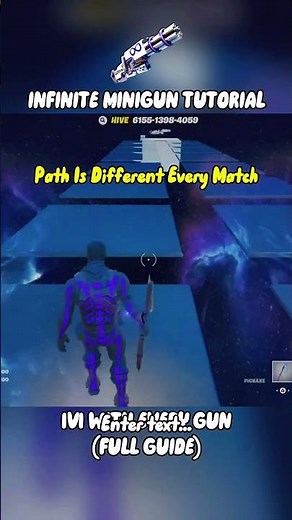 How To UNLOCK The INFINITE MINIGUN In 1V1 WITH EVERY GUN! #fortnite #1v1witheverygun #hivemaps