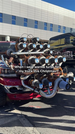 Wonder how many turbos fit under the three 🎄😂 #BlueDEF | BlueDEF