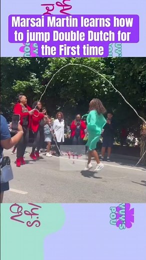 Marsai Martin learns how to jump Double Dutch for the First time