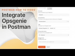 Integrate with Opsgenie in Postman