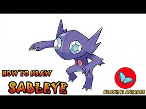 How To Draw Sableye Pokemon | Coloring and Drawing For Kids