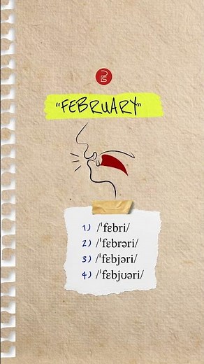 4 ways to pronounce February! 🇬🇧🗣️