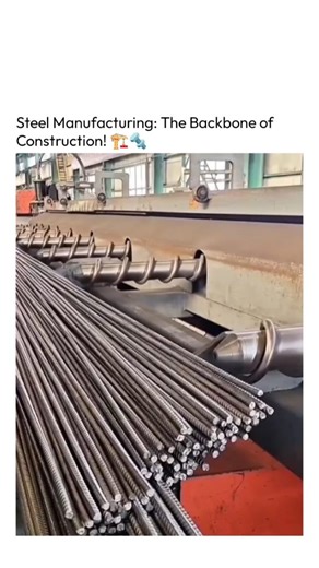 The Technology | Steel Manufacturing: The Backbone of Construction! 🏗️🔩 ​Witness the heavy-duty industrial process of manufacturing Reinforced Steel Bars... | Instagram