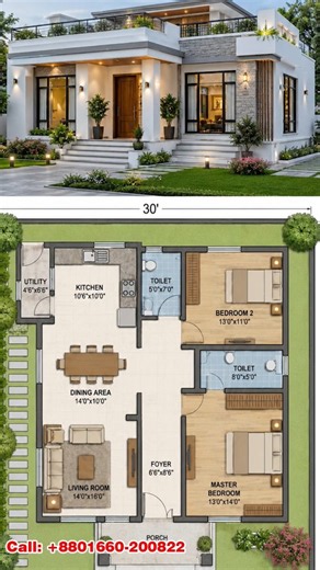 Beautiful One Story House Design 🏡 | Modern Dream Home