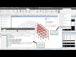 Scripting with STAAD: Create & Access custom VBA based User Tools from STAAD GUI || STAAD Automation
