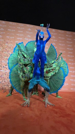 Ruffling a few feathers 🦚 #HeidiHalloween2023 @cirquedusoleil @Prime Video
