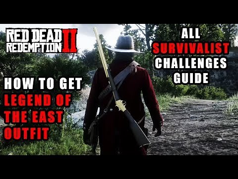 Red Dead Redemption 2 - How to Get Legend of the East Outfit - 9/9 All Survivalist Challenges Guide