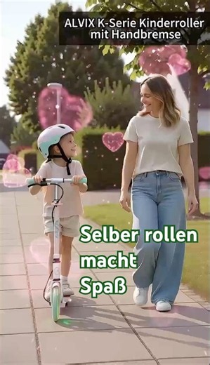 Selber rollen macht Spaß!🛴 |ALVIX K-Serie Kinderroller mit Handbremse
