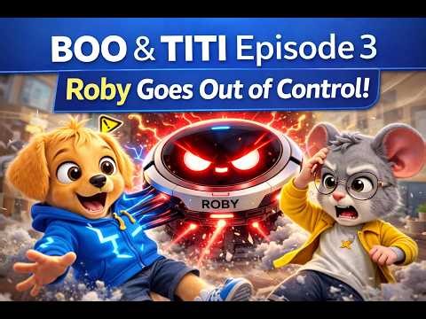 OO & TITI Episode 3 | Roby Goes Out of Control! 🤖🔥