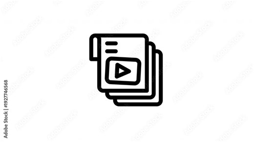 video animated icon